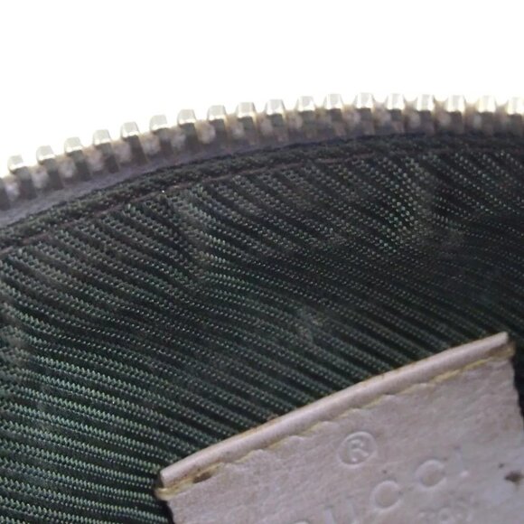 Authentic GUCCI 153228 2149 GG canvas Pouch canvas/leather [Used] - Picture 9 of 12